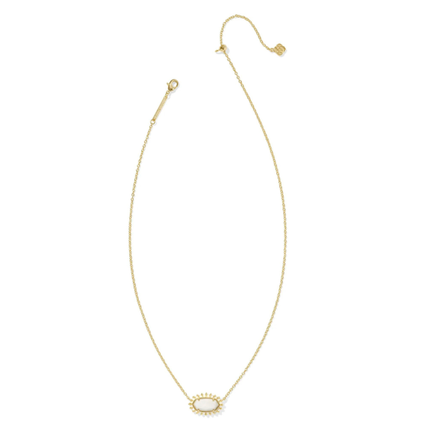 Kendra Scott Elisa Color Burst Frame Necklace - Gold Online