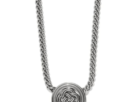 Brighton Interlok Bold Medallion Necklace Online Hot Sale