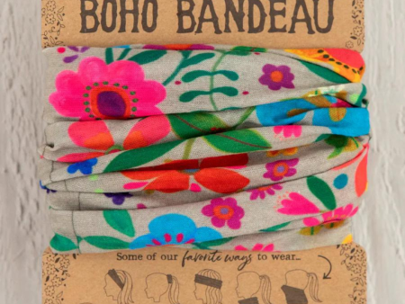 Natural Life Boho Bandeau - Folk Flower on Sale