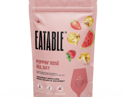 Eatable Poppin  Rosé All Day- Wine Infused Candied Popcorn Gourmet Popcorn on Sale