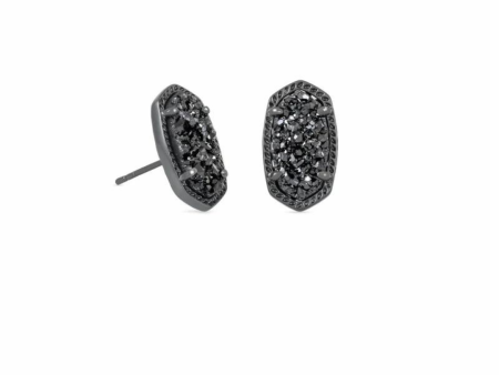 Kendra Scott Gunmetal Ellie Earrings For Cheap