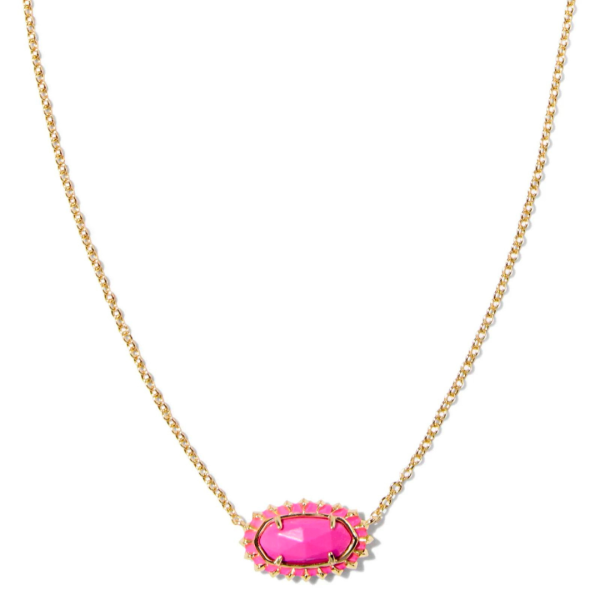 Kendra Scott Elisa Color Burst Frame Necklace - Gold Online