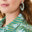 Spartina Scalloped Straw Hoop Earrings Online Hot Sale