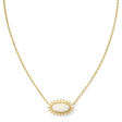 Kendra Scott Elisa Color Burst Frame Necklace - Gold Online