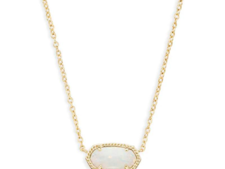 Kendra Scott Elisa Opal Necklace - Gold Fashion