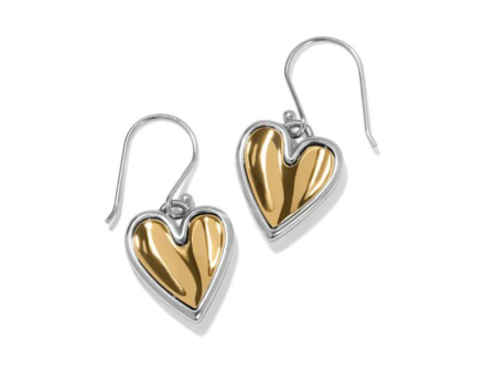 Brighton Cascade Heart Reversible French Wire Earrings For Cheap