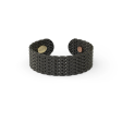 &Livy Metalysic Mesh 6mm Adjustable Ring - Platinum Black Online Sale