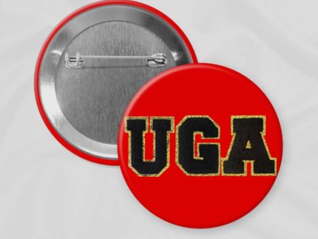 Gameday Drip  Button- UGA Chenille Letters Sale