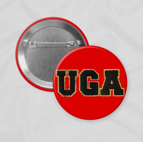 Gameday Drip  Button- UGA Chenille Letters Sale