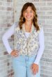 January & May - You Found Me Floral Quilted Vest Online