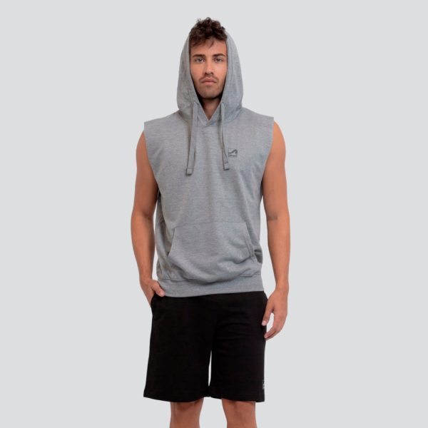 French Terry Fleece Sleeveless Hoodie Sale