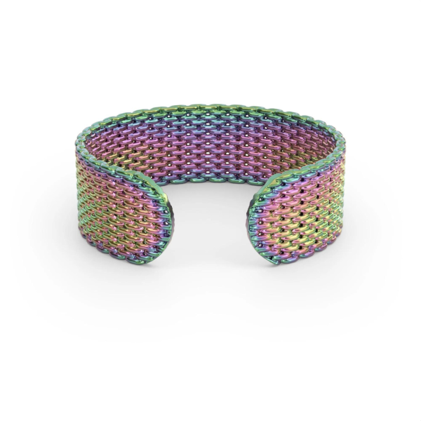 &Livy Metalysic Mesh 8mm Adjustable Ring - Spectra For Sale