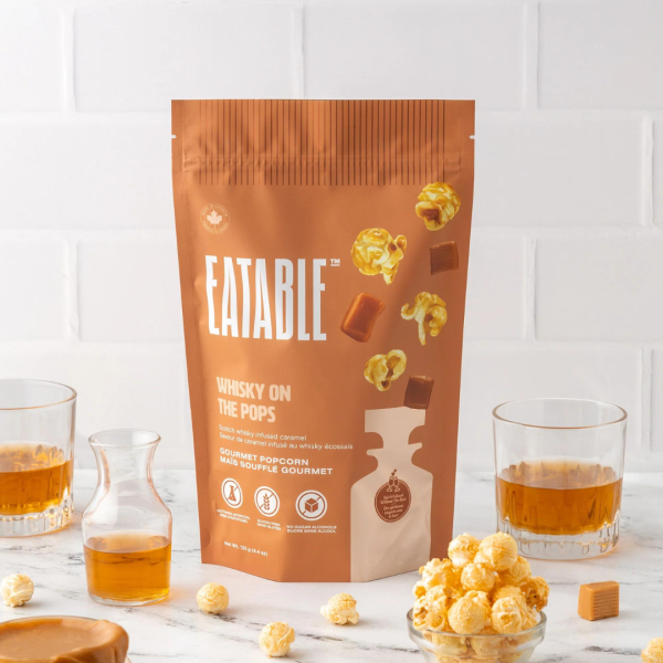 Eatable Whisky on the Pops- Scotch Infused Caramel Popcorn For Sale