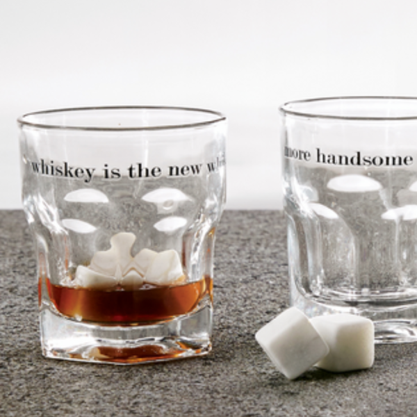 Mud Pie Whiskey Stone Glass Set - Whiskey For Sale