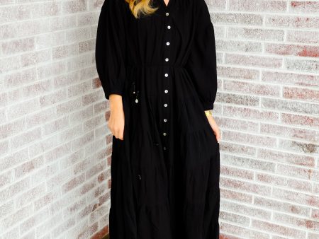 Can t Knock Me Down Button Down Maxi Dress on Sale