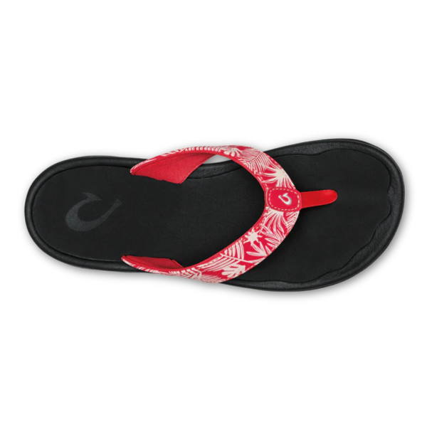 Olukai  Ohana Flip Flops - Lehua Flower Onyx Cheap