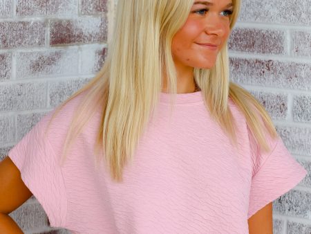 Better Times Textured Short Sleeve Top Online