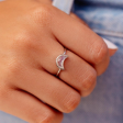 Pura Vida Moonstone Moon Ring - Silver For Sale