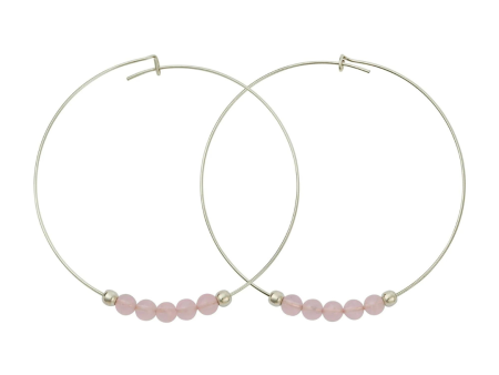 &Livy Rose Quartz Hyevibe Gemstone Hoop Earrings Cheap