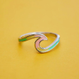 Pura Vida Tie Dye Wave Ring - Silver Hot on Sale