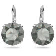 Swarovski Millenia Round Drop Earrings - Black Silver Online now