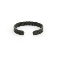 &Livy Metalysic Mesh 3mm Adjustable Ring - Platinum Black Fashion