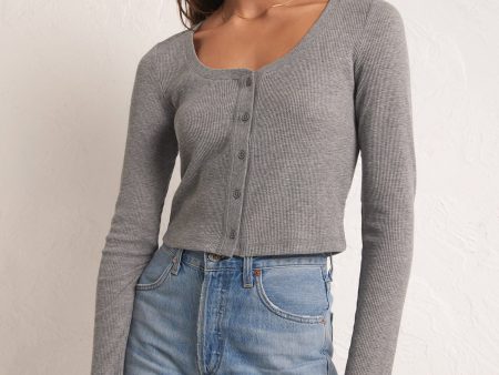 Z Supply - Ciana Cropped Waffle Top Hot on Sale