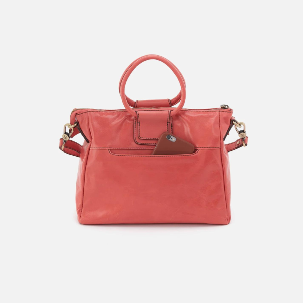 Hobo Sheila Medium Satchel Polished Leather Online