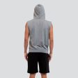 French Terry Fleece Sleeveless Hoodie Sale