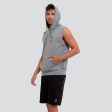 French Terry Fleece Sleeveless Hoodie Sale