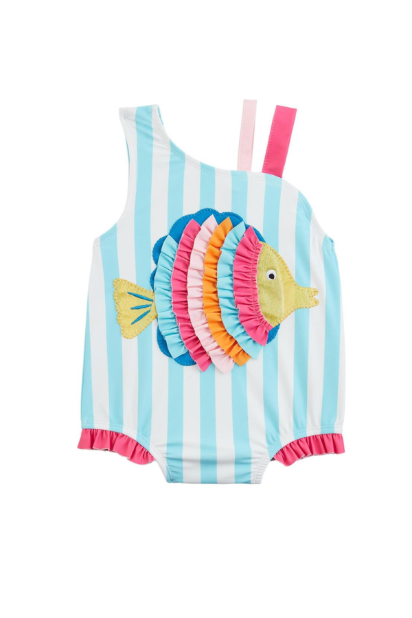 Mud Pie Glitter Fish Swimsuit For Discount