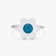 Pura Vida Mood Flower Ring - Silver Hot on Sale