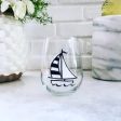 Wine by Design Hand-painted Stemless Glass For Discount