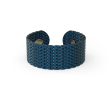 &Livy Metalysic Mesh 8mm Adjustable Ring - Sapphire Online