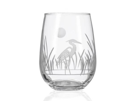 Rolf Stemless Wine Glass - Heron For Discount