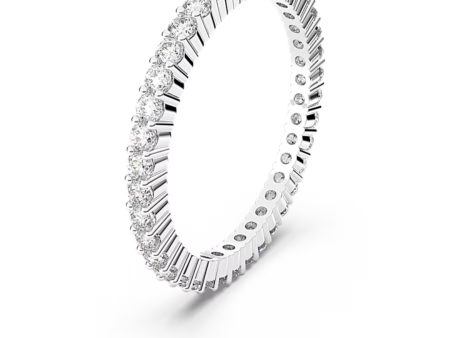 Swarovski Vittore Round Ring - Silver & Crystal Fashion