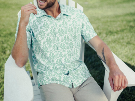 Smith & Quinn Boatyard Button Down - Cabana Disco Sage Cheap