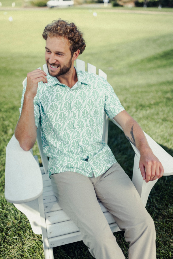 Smith & Quinn Boatyard Button Down - Cabana Disco Sage Cheap