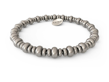 &Livy Triple Rondelle Bead Stretch Bracelet Online now