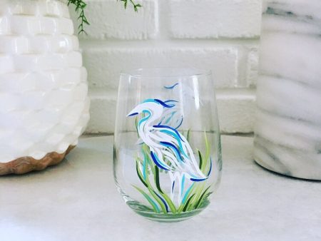 Wine by Design Hand-painted Stemless Glass For Discount