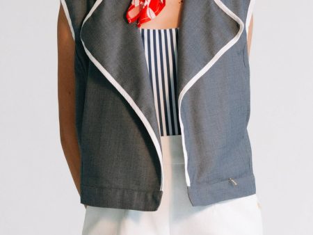 Malia Vest - Gray Discount