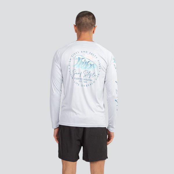 Pastel Wave Performance Long-Sleeved Tee Online now