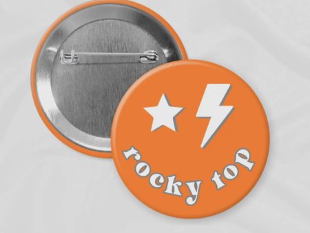 Gameday Drip  Button- Rocky Top Smiley Online Hot Sale