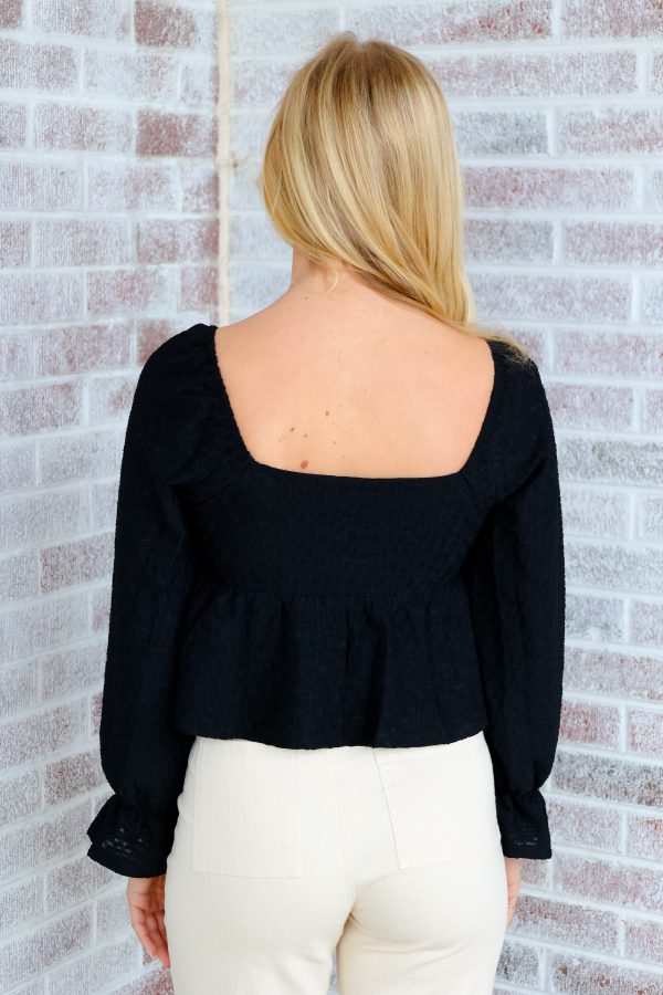 No Fuss Peplum Top Fashion