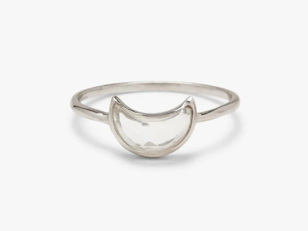 Pura Vida Moonstone Moon Ring - Silver For Sale