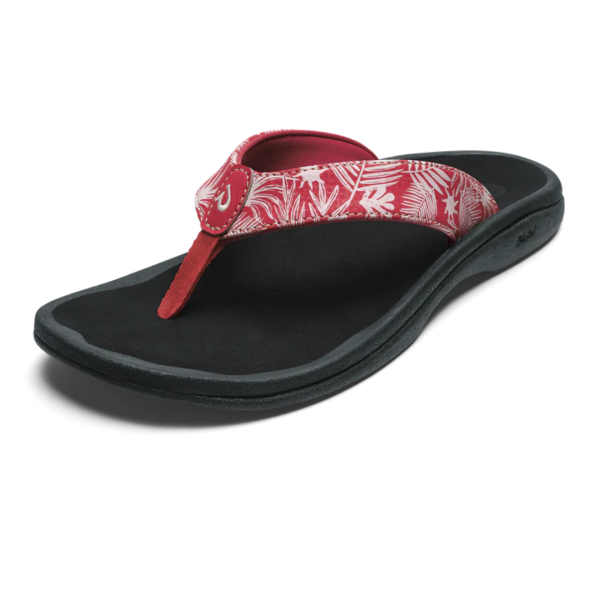 Olukai  Ohana Flip Flops - Lehua Flower Onyx Cheap