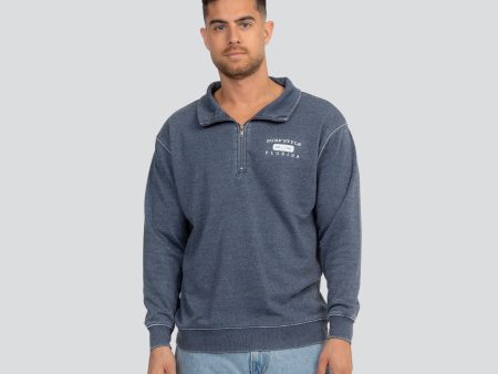 Simple Collegiate Burnout 1 4 Zip Fleece For Sale