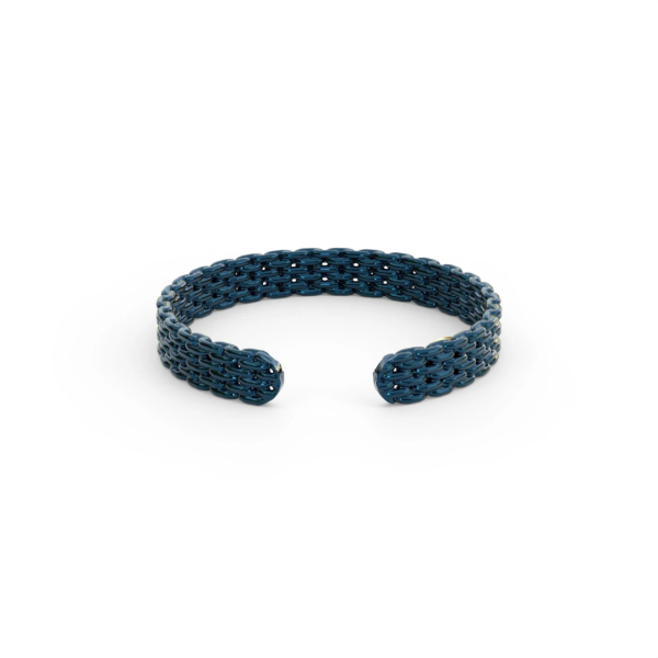 &Livy Metalysic Mesh 3mm Adjustable Ring - Sapphire Supply