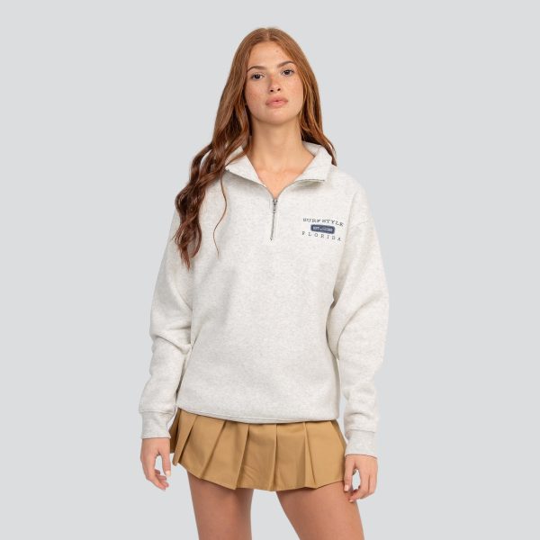 Simple Collegiate Burnout 1 4 Zip Fleece For Sale