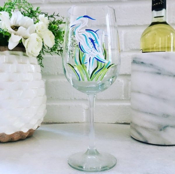 Wine by Design Hand painted Wine Glass Online Hot Sale